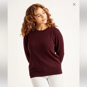 Quince XS Cashmere Burgundy Sweater!